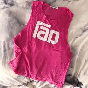 WILDFOX Pink Rad Tank Top S
